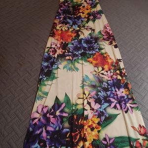 Long strapless dress